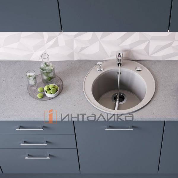 Мойка Omoikiri MIYA 50R Tetogranit, 450, накладная, leningrad grey – 4