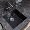 Превью Мойка Omoikiri YAMAKAWA 45T-U/I Tetogranit, 450, накладная, черный – 3