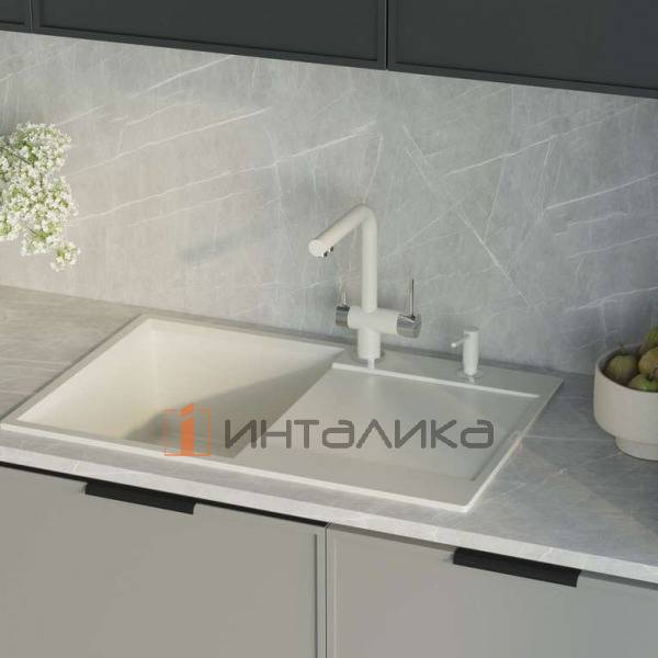 Мойка Omoikiri DAISEN 78T Tetogranit, 500, накладная, платина – 4