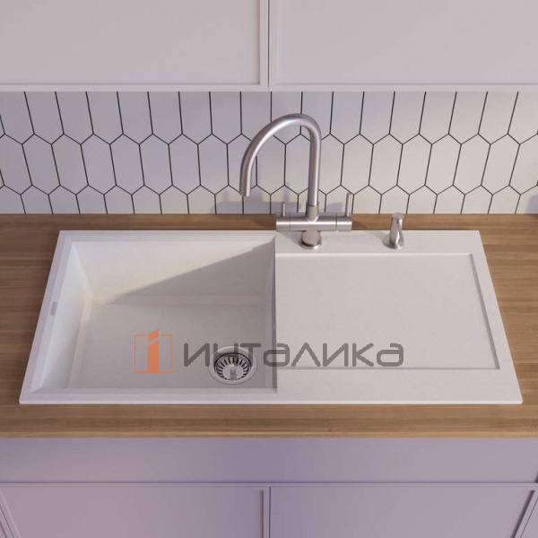 Мойка Omoikiri SAKAIME 100 Tetogranit, 600, накладная, ваниль – 5