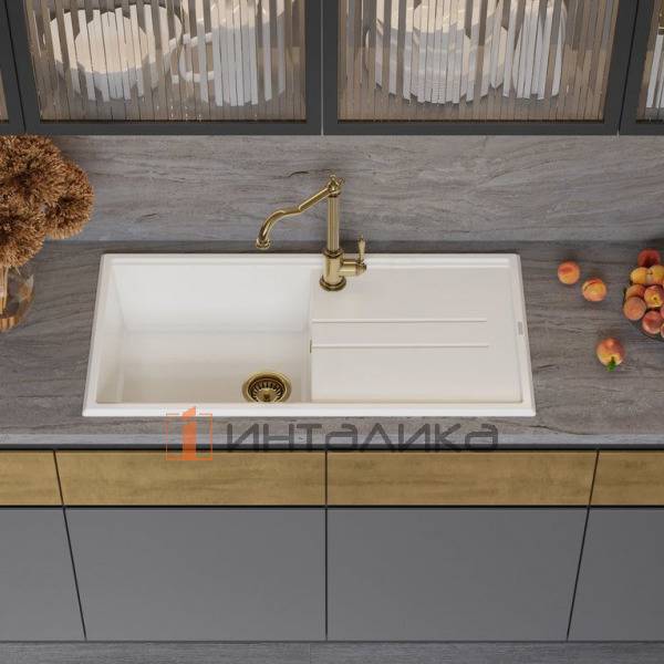 Мойка Omoikiri TEDORI 100 Tetogranit, 600, накладная, ваниль – 3