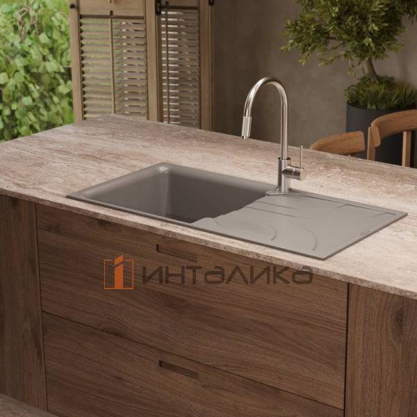 Мойка Omoikiri YASUGATA 100 Tetogranit, 600, накладная, бежевый – 4