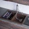 Превью Мойка Omoikiri BOSEN 80-2 Tetogranit, 800, накладная, платина – 4