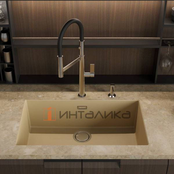 Мойка Omoikiri YAMAKAWA 75T-U/I Tetogranit, 800, накладная, белый – 3