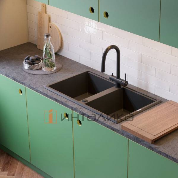 Мойка Omoikiri TEDORI 86-2 Tetogranit, 900, накладная, leningrad grey – 3