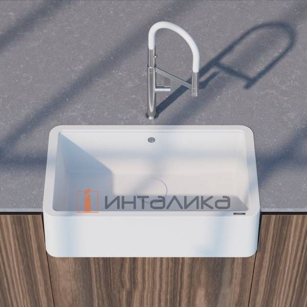 Мойка Omoikiri TARENTO 83 Tetogranit, 900, фронтальная, черный – 4