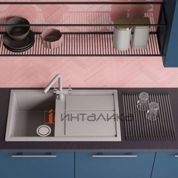 Мойка Omoikiri KITAGAWA 86 Artceramic, 450, накладная, leningrad grey – 4