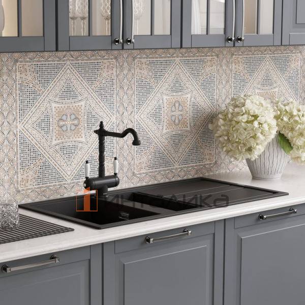 Мойка Omoikiri KITAGAWA 100-2 Artceramic, 600, накладная, leningrad grey – 3