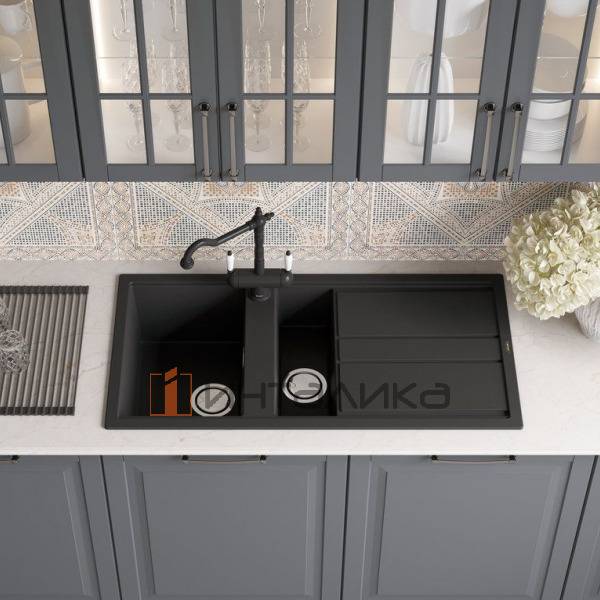 Мойка Omoikiri KITAGAWA 100-2 Artceramic, 600, накладная, wing green – 4