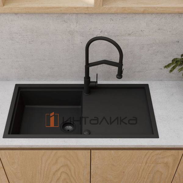 Мойка Omoikiri SINTESI 100 Artceramic, 600, накладная, графит – 3