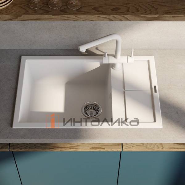 Мойка Omoikiri SUMI 78A-LB Artceramic, 600, накладная, белый – 4