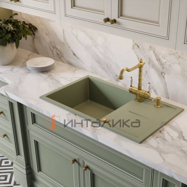 Мойка Omoikiri SUMI 86A Artceramic, 600, накладная, wind green – 4