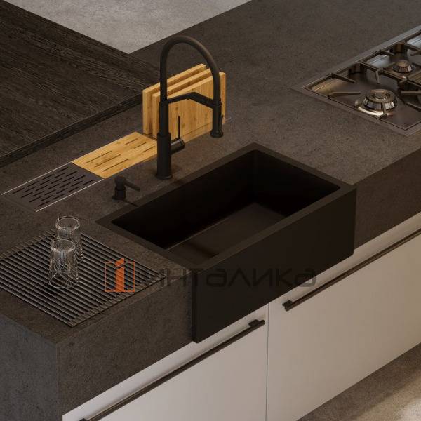 Мойка Omoikiri MIKURA 76 Natceramic, 800, фронтальная, lemon – 4