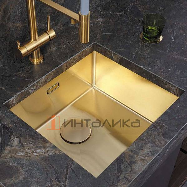 Мойка Omoikiri TAKI 49-U/IF нержавеющая сталь, 500, накладная, вороненая сталь – 3