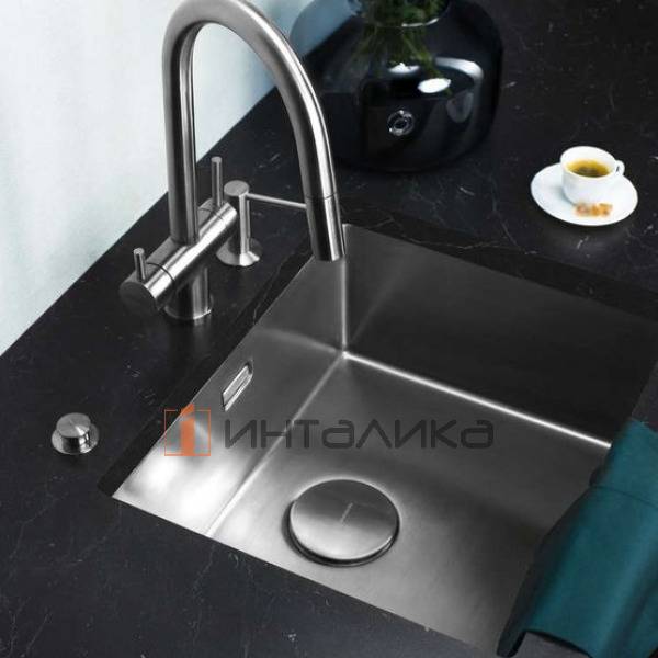 Мойка Omoikiri TADZAVA 54-U/I Ultra нержавеющая сталь, 600, накладная, вороненая сталь – 4