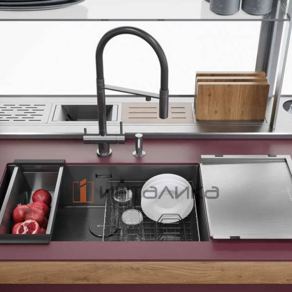 Мойка Omoikiri TAKI 74-U/IF нержавеющая сталь, 800, накладная, светлое золото – 3