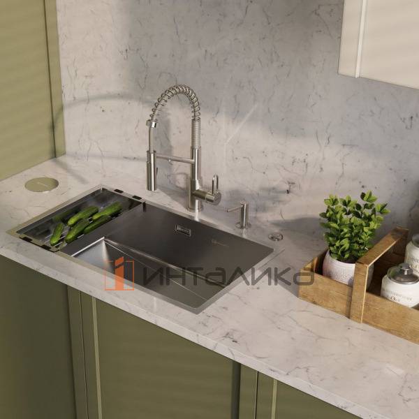 Мойка Omoikiri TAKI 74-U/IF Side нержавеющая сталь, 800, накладная, нержавеющая сталь – 4