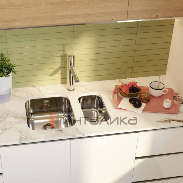 Мойка Omoikiri OMI 20-U нержавеющая сталь, 300, под столешницу нержавеющая сталь – 3