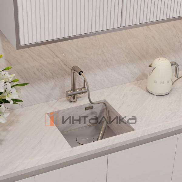 Мойка Omoikiri KASEN 48-26 INT нержавеющая сталь, 600, интегрированная, светлое золото – 4