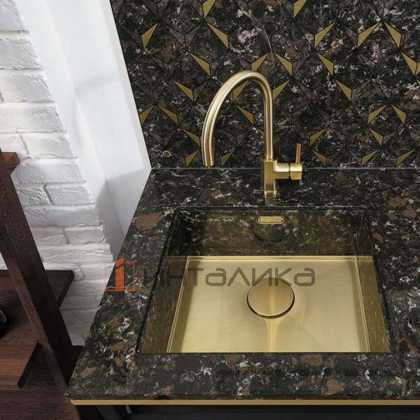 Мойка Omoikiri KASEN 53-26 INT нержавеющая сталь, 600, интегрированная, светлое золото – 7