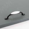 Превью Ручка-скоба 96мм черный матовый/керамика – 3