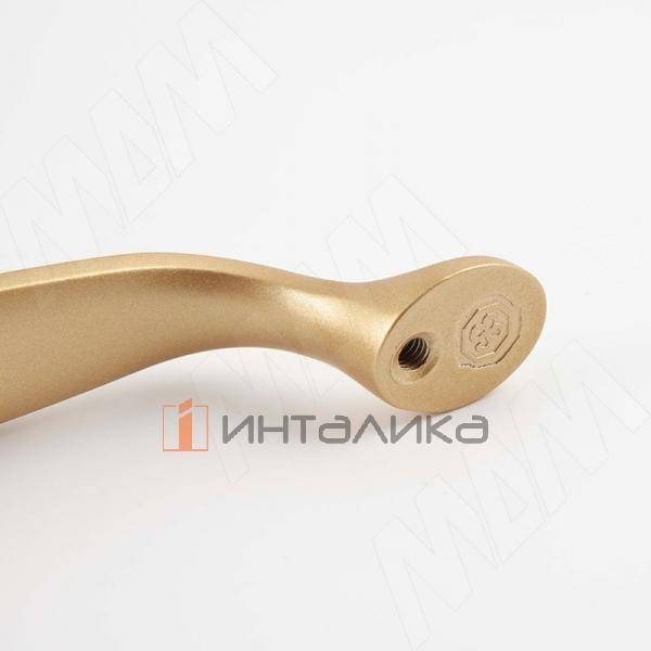 Ручка-скоба 96мм золото матовое/керамика – 3