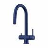 Превью Смеситель Omoikiri AKITA-S однорычажный, с выводом питьевой воды, с гибким шлангом, indigo blue – 1