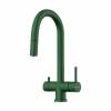 Превью Смеситель Omoikiri AKITA-S однорычажный, с выводом питьевой воды, с гибким шлангом, royal green – 1