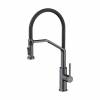 Превью Смеситель Omoikiri MAKKARI 2 Plus-SB, с выводом питьевой воды, с гибким шлангом, вороненая сталь – 1