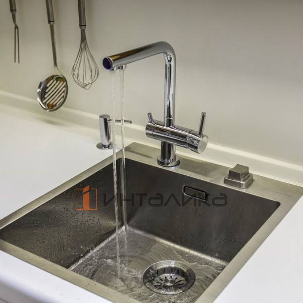 Смеситель Omoikiri NAGANO-P однорычажный, с выводом питьевой воды, espresso – 4