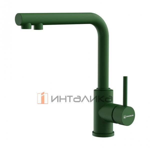 Смеситель Omoikiri NAKAGAWA 2 Plus однорычажный, с выводом для питьевой воды, royal green – 1