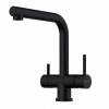 Превью Смеситель Omoikiri TAKAMATSU-S с выводом питьевой воды, с выдвижным шлангом, графит – 1