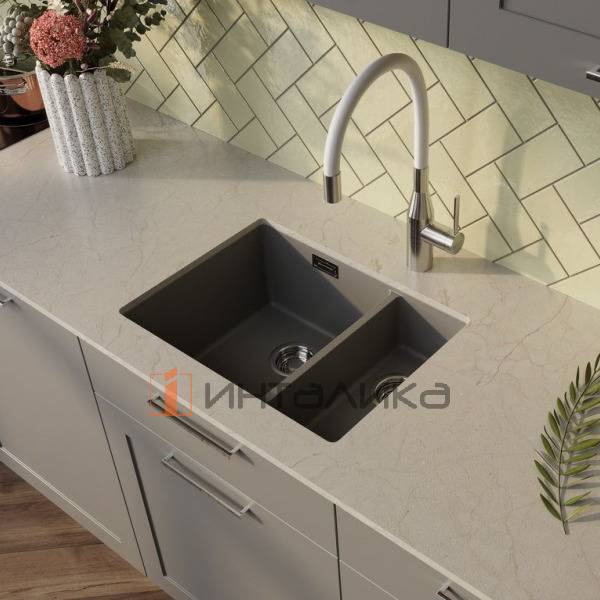 Смеситель Omoikiri YATOMI 2 Plus с выводом для питьевой воды, с гибким шлангом, графит – 3