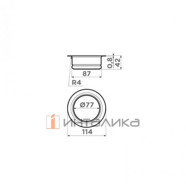 Сменная горловина для измельчителя Omoikiri NAGARE SLIM NA-02, графит – 2