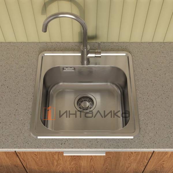 Мойка Omoikiri NOTORO 48 нержавеющая сталь, 500, накладная, нержавеющая сталь матовый – 3