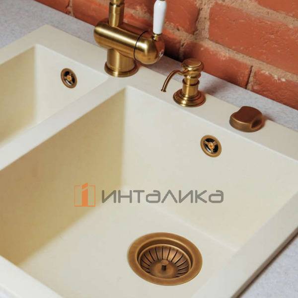 Дозатор для моющего средства Omoikiri OM-01, платина – 4