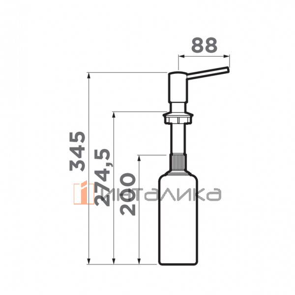 Дозатор для моющего средства Omoikiri OM-02, royal green матовый – 2