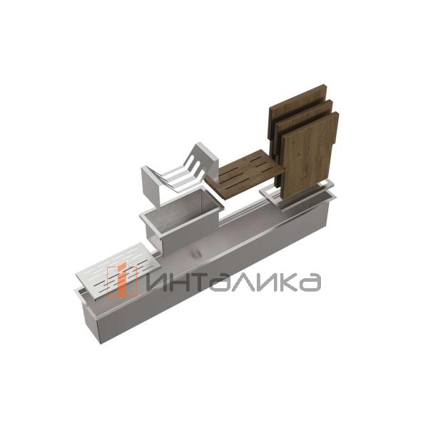 Встраиваемая сушка для посуды Omoikiri DRY-02, светлое золото – 4