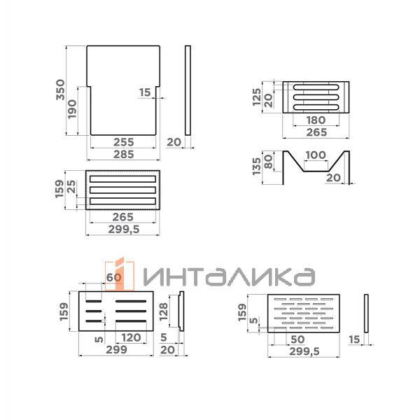 Встраиваемая сушка для посуды Omoikiri DRY-02, светлое золото – 3