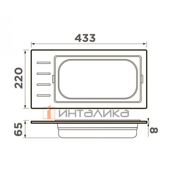 Контейнер Omoikiri DC-01-1, нержавеющая сталь – 2
