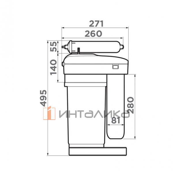 Водоочиститель Omoikiri PURE DROP 2.1.4S – 2