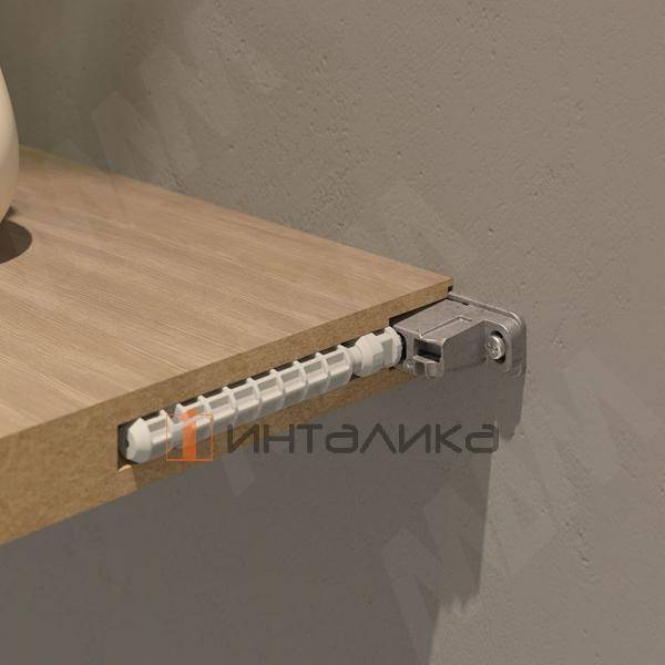 TRIADE PRO MINI Скрытый менсолодержатель для деревянных полок толщиной от 25 мм – 3