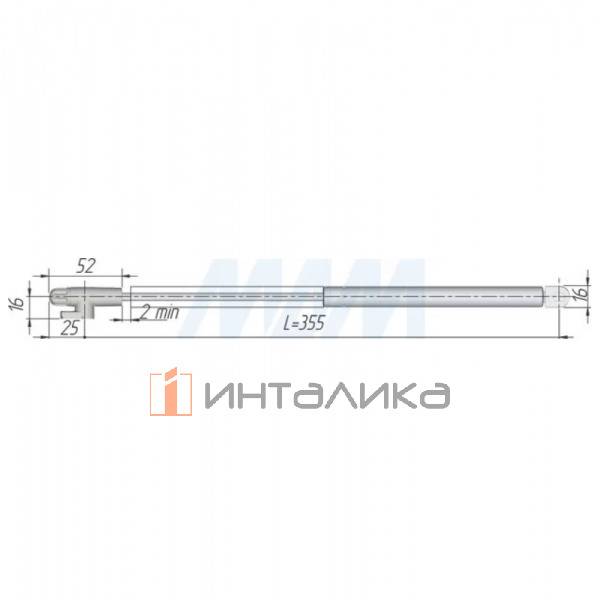 Набор из 2 фрикционных газовых лифтов IF CRABY, открыванивание вверх, 90N, L355, H400-700 – 2