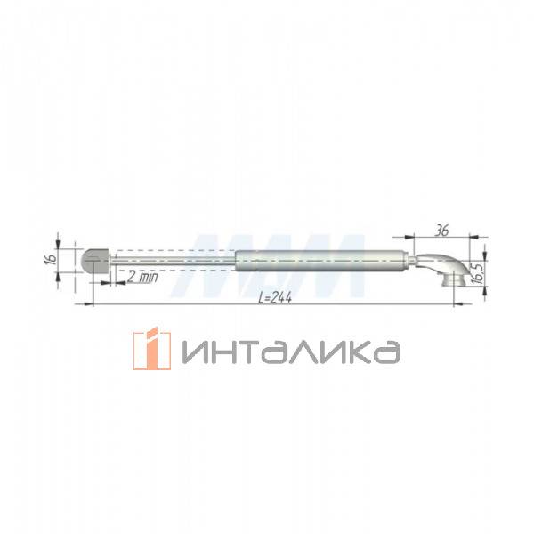 Набор из 2 автоматических газовых лифтов IF COMPACT, открыванивание вниз, L244, H301-350 – 2