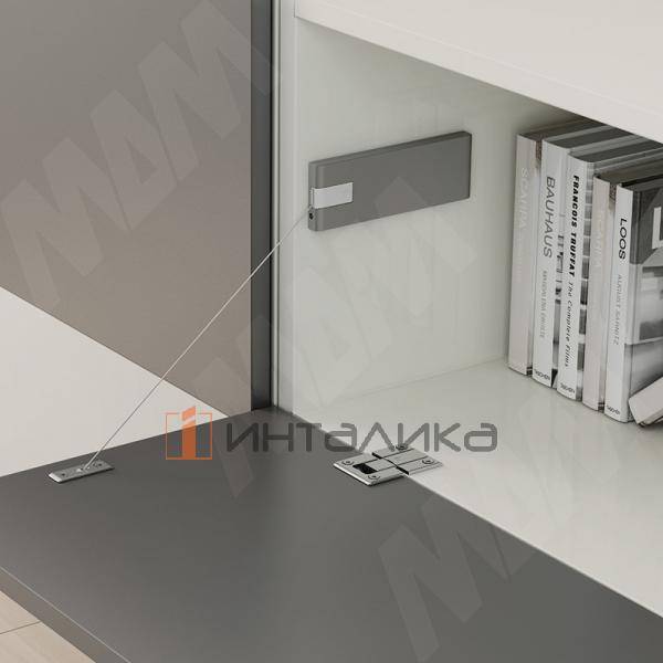 Набор из 2 тросовых систем IF LINK N262+U262, автоматический, открывание вниз, H250-480, серебро – 3