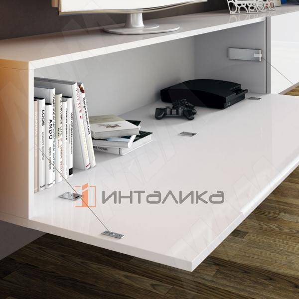 Набор из 2 тросовых систем IF LINK U262, автоматический, открывание вниз, H250-480, серебро – 2