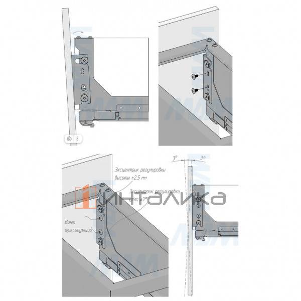 GLOBE 2.0 M40W Система сортировки и хранения, 2 емкости (28л+28л), креп. фасада, полн.выдв., плавн.з – 12