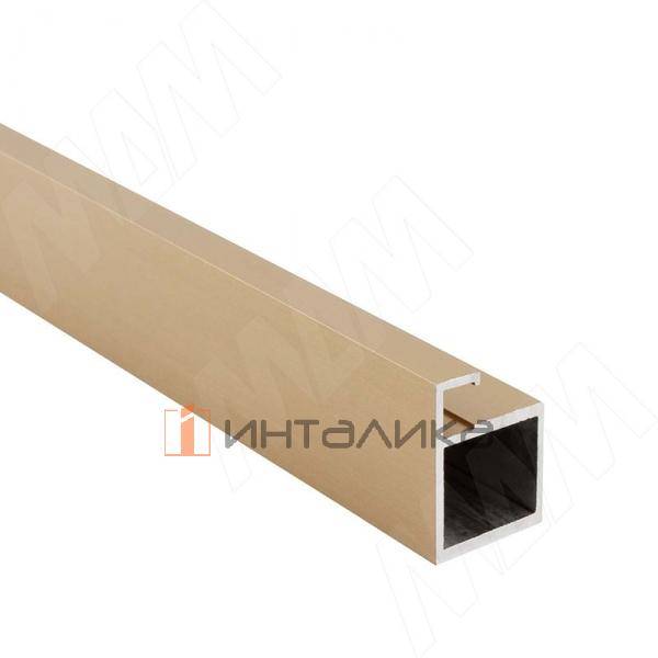 SECRET Профиль рамочный узкий, золото брашированное (анод), L-3000 – 1