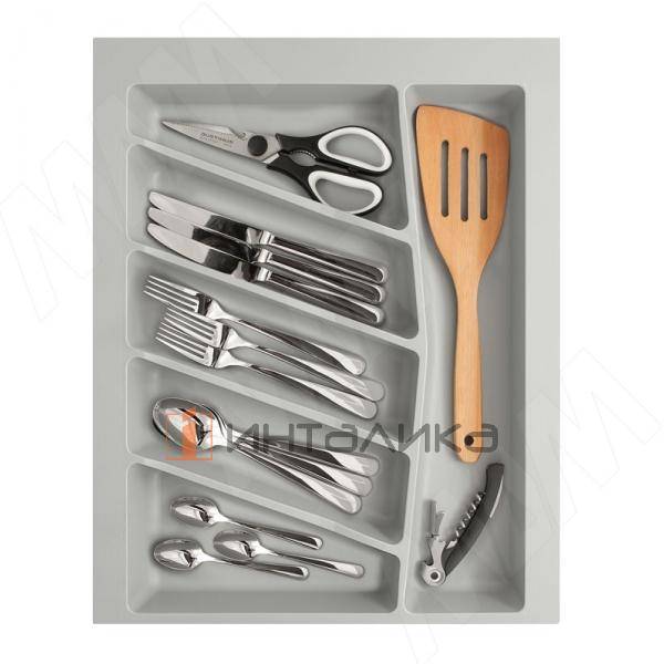 Лоток кухонный универсальный, для ящика с фасадом 450 мм, серый матовый – 2