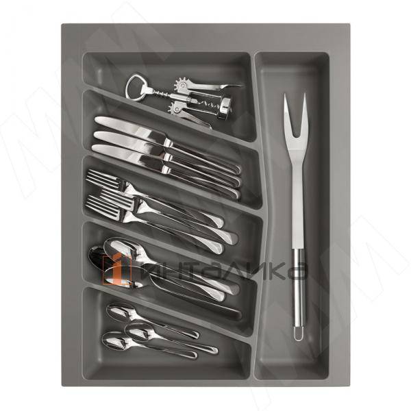 Лоток кухонный универсальный, для ящика с фасадом 450 мм, графит матовый – 2